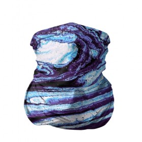 Бандана-труба 3D с принтом Фиолетовые краски металлик в Новосибирске, 100% полиэстер, ткань с особыми свойствами — Activecool | плотность 150‒180 г/м2; хорошо тянется, но сохраняет форму | 