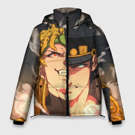 Мужская зимняя куртка 3D с принтом Dio Brando x Jotaro в Новосибирске, верх — 100% полиэстер; подкладка — 100% полиэстер; утеплитель — 100% полиэстер | длина ниже бедра, свободный силуэт Оверсайз. Есть воротник-стойка, отстегивающийся капюшон и ветрозащитная планка. 

Боковые карманы с листочкой на кнопках и внутренний карман на молнии. | jojo | джоджо | джонатан | джостар | манга | невероятные приключения | ранобэ | хамон