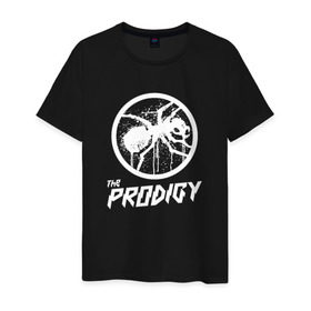 Мужская футболка хлопок с принтом THE PRODIGY в Новосибирске, 100% хлопок | прямой крой, круглый вырез горловины, длина до линии бедер, слегка спущенное плечо. | prodigy | the prodigy
