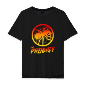 Мужская футболка хлопок Oversize с принтом THE PRODIGY в Новосибирске, 100% хлопок | свободный крой, круглый ворот, “спинка” длиннее передней части | prodigy | the prodigy