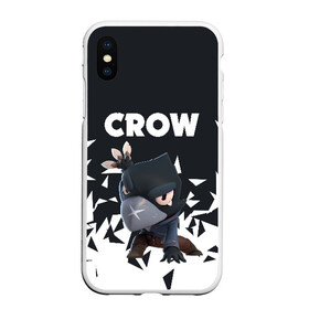 Чехол для iPhone XS Max матовый с принтом BRAWL STARS CROW в Новосибирске, Силикон | Область печати: задняя сторона чехла, без боковых панелей | android | brawl stars | colt | crow | games | leon | penny | poco. | shelly | spike | wanted | брав | бравл старс | звезды | игры | мобильные игры | старс