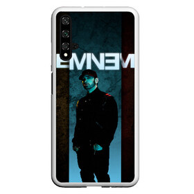 Чехол для Honor 20 с принтом Eminem в Новосибирске, Силикон | Область печати: задняя сторона чехла, без боковых панелей | Тематика изображения на принте: emenem | eminem | hip hop | hiphop | kamikaze | marshal mathers | marshall | marshall mathers | rap | rap god | revival | slim shadi | slim shady | venom | еминем | олдскул | реп | рэп | хипхоп | эминем