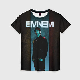 Женская футболка 3D с принтом Eminem в Новосибирске, 100% полиэфир ( синтетическое хлопкоподобное полотно) | прямой крой, круглый вырез горловины, длина до линии бедер | emenem | eminem | hip hop | hiphop | kamikaze | marshal mathers | marshall | marshall mathers | rap | rap god | revival | slim shadi | slim shady | venom | еминем | олдскул | реп | рэп | хипхоп | эминем