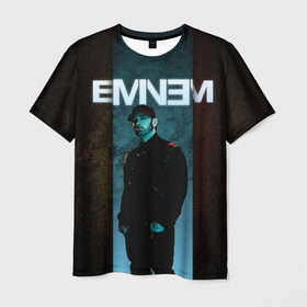 Мужская футболка 3D с принтом Eminem в Новосибирске, 100% полиэфир | прямой крой, круглый вырез горловины, длина до линии бедер | Тематика изображения на принте: emenem | eminem | hip hop | hiphop | kamikaze | marshal mathers | marshall | marshall mathers | rap | rap god | revival | slim shadi | slim shady | venom | еминем | олдскул | реп | рэп | хипхоп | эминем