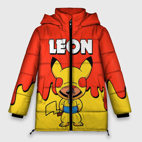 Женская зимняя куртка 3D с принтом Brawl Stars Leon Pikachu в Новосибирске, верх — 100% полиэстер; подкладка — 100% полиэстер; утеплитель — 100% полиэстер | длина ниже бедра, силуэт Оверсайз. Есть воротник-стойка, отстегивающийся капюшон и ветрозащитная планка. 

Боковые карманы с листочкой на кнопках и внутренний карман на молнии | brawl stars | pikachu | взлом brawl stars | леон brawl stars | пикачу | сервера brawl stars | скачать brawl stars | скачать бесплатно brawl stars