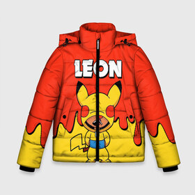 Зимняя куртка для мальчиков 3D с принтом Brawl Stars Leon Pikachu в Новосибирске, ткань верха — 100% полиэстер; подклад — 100% полиэстер, утеплитель — 100% полиэстер | длина ниже бедра, удлиненная спинка, воротник стойка и отстегивающийся капюшон. Есть боковые карманы с листочкой на кнопках, утяжки по низу изделия и внутренний карман на молнии. 

Предусмотрены светоотражающий принт на спинке, радужный светоотражающий элемент на пуллере молнии и на резинке для утяжки | Тематика изображения на принте: brawl stars | pikachu | взлом brawl stars | леон brawl stars | пикачу | сервера brawl stars | скачать brawl stars | скачать бесплатно brawl stars