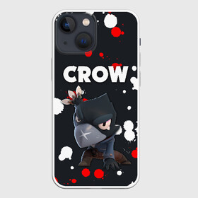 Чехол для iPhone 13 mini с принтом BRAWL STARS CROW в Новосибирске,  |  | android | brawl stars | colt | crow | games | leon | penny | poco. | shelly | spike | wanted | брав | бравл старс | звезды | игры | мобильные игры | старс