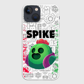 Чехол для iPhone 13 mini с принтом BRAWL STARS SPIKE в Новосибирске,  |  | android | brawl stars | colt | crow | games | leon | penny | poco. | shelly | spike | wanted | брав | бравл старс | звезды | игры | мобильные игры | старс