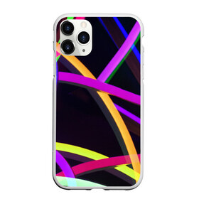 Чехол для iPhone 11 Pro матовый с принтом Светящиеся полосы в Новосибирске, Силикон |  | Тематика изображения на принте: abstract | neon | абстрактно | абстрактный | абстракция | линии | неон | неонка | неоновая | неоновые | неоновый | полоски | полосы | разноцветные | светящиеся | цветные