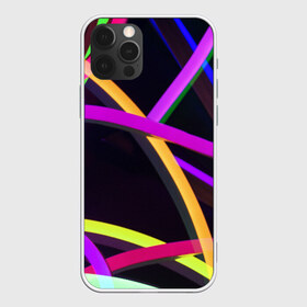 Чехол для iPhone 12 Pro Max с принтом Светящиеся полосы в Новосибирске, Силикон |  | Тематика изображения на принте: abstract | neon | абстрактно | абстрактный | абстракция | линии | неон | неонка | неоновая | неоновые | неоновый | полоски | полосы | разноцветные | светящиеся | цветные