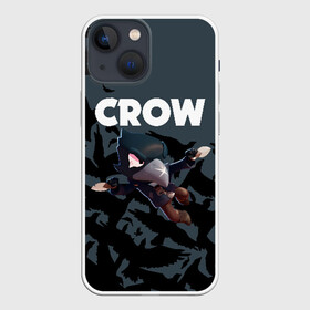 Чехол для iPhone 13 mini с принтом BRAWL STARS CROW в Новосибирске,  |  | brawl stars | bull | colt | crow | leon | stars | берли | бо | брок | ворон | джесси | динамайк | дэррил | кольт | леон | мортис | нита | пайпер | пенни | поко | пэм | рикошет | спайк | фрэнк | шелли | эль примо