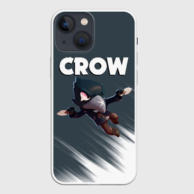 Чехол для iPhone 13 mini с принтом BRAWL STARS CROW в Новосибирске,  |  | brawl stars | bull | colt | crow | leon | stars | берли | бо | брок | ворон | джесси | динамайк | дэррил | кольт | леон | мортис | нита | пайпер | пенни | поко | пэм | рикошет | спайк | фрэнк | шелли | эль примо