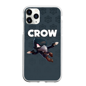 Чехол для iPhone 11 Pro матовый с принтом BRAWL STARS CROW в Новосибирске, Силикон |  | brawl stars | bull | colt | crow | leon | stars | берли | бо | брок | ворон | джесси | динамайк | дэррил | кольт | леон | мортис | нита | пайпер | пенни | поко | пэм | рикошет | спайк | фрэнк | шелли | эль примо