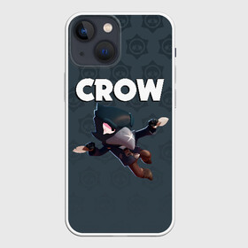 Чехол для iPhone 13 mini с принтом BRAWL STARS CROW в Новосибирске,  |  | brawl stars | bull | colt | crow | leon | stars | берли | бо | брок | ворон | джесси | динамайк | дэррил | кольт | леон | мортис | нита | пайпер | пенни | поко | пэм | рикошет | спайк | фрэнк | шелли | эль примо