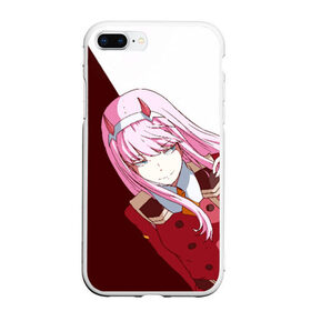 Чехол для iPhone 7Plus/8 Plus матовый с принтом Darling In The Franxx в Новосибирске, Силикон | Область печати: задняя сторона чехла, без боковых панелей | 02 | anime | darling in the franxx | hiro | manga | zero two | аниме | ахегао | любимый во франксе | манга | милый во франксе | ноль два | хиро