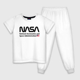 Детская пижама хлопок с принтом NASA в Новосибирске, 100% хлопок |  брюки и футболка прямого кроя, без карманов, на брюках мягкая резинка на поясе и по низу штанин
 | Тематика изображения на принте: alien | area 51 | nasa | space x | ufo | америка | американский | астронавт | звезды | земля | зона 51 | инопланетянин | космонавт | космос | луна | марс | наса | нло | планета | пришельцы | ракета | роскосмос | созвездие