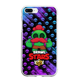 Чехол для iPhone 7Plus/8 Plus матовый с принтом Brawl Stars в Новосибирске, Силикон | Область печати: задняя сторона чехла, без боковых панелей | brawl | brawl stars | crow | leon | stars | бравл | бравл старс | браво старс | игра | компьютерная | кров | леон | онлайн | старс