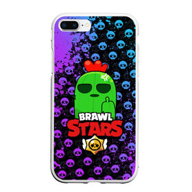 Чехол для iPhone 7Plus/8 Plus матовый с принтом Brawl Stars в Новосибирске, Силикон | Область печати: задняя сторона чехла, без боковых панелей | brawl | brawl stars | crow | leon | stars | бравл | бравл старс | браво старс | игра | компьютерная | кров | леон | онлайн | старс