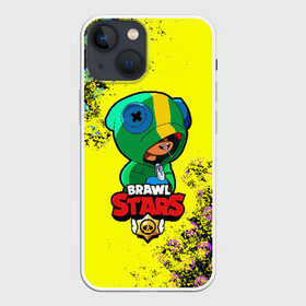 Чехол для iPhone 13 mini с принтом Brawl Stars LEON в Новосибирске,  |  | brawl | brawl stars | crow | leon | stars | бравл | бравл старс | браво старс | игра | компьютерная | кров | леон | онлайн | старс