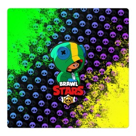 Магнитный плакат 3Х3 с принтом Brawl Stars LEON в Новосибирске, Полимерный материал с магнитным слоем | 9 деталей размером 9*9 см | Тематика изображения на принте: brawl | brawl stars | crow | leon | stars | бравл | бравл старс | браво старс | игра | компьютерная | кров | леон | онлайн | старс