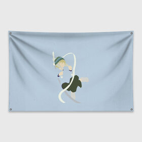 Флаг-баннер с принтом Yukine в Новосибирске, 100% полиэстер | размер 67 х 109 см, плотность ткани — 95 г/м2; по краям флага есть четыре люверса для крепления | noragami | shinki | yukine | бездомный бог | секки | шинки | юки | юкине | юкинэ