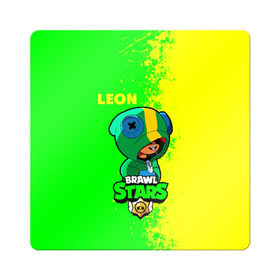 Магнит виниловый Квадрат с принтом Brawl Stars LEON в Новосибирске, полимерный материал с магнитным слоем | размер 9*9 см, закругленные углы | Тематика изображения на принте: brawl | brawl stars | crow | leon | stars | бравл | бравл старс | браво старс | игра | компьютерная | кров | леон | онлайн | старс