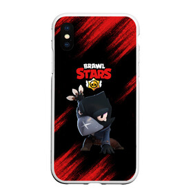 Чехол для iPhone XS Max матовый с принтом Brawl Stars CROW в Новосибирске, Силикон | Область печати: задняя сторона чехла, без боковых панелей | brawl | brawl stars | crow | leon | stars | бравл | бравл старс | браво старс | игра | компьютерная | кров | леон | онлайн | старс