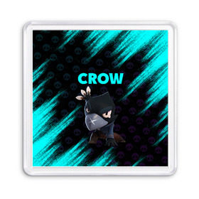 Магнит 55*55 с принтом Brawl Stars CROW в Новосибирске, Пластик | Размер: 65*65 мм; Размер печати: 55*55 мм | Тематика изображения на принте: brawl | brawl stars | crow | leon | stars | бравл | бравл старс | браво старс | игра | компьютерная | кров | леон | онлайн | старс