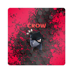 Магнит виниловый Квадрат с принтом Brawl Stars CROW в Новосибирске, полимерный материал с магнитным слоем | размер 9*9 см, закругленные углы | Тематика изображения на принте: brawl | brawl stars | crow | leon | stars | бравл | бравл старс | браво старс | игра | компьютерная | кров | леон | онлайн | старс