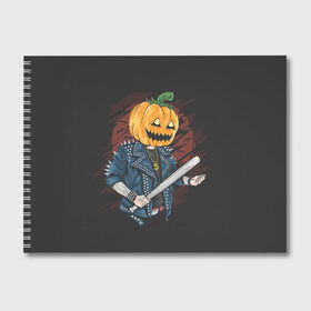 Альбом для рисования с принтом Halloween в Новосибирске, 100% бумага
 | матовая бумага, плотность 200 мг. | diy | ghost | halloween | horror | makeup | scary | skull clown | trick or treat | вампир | ведьма | кошка | луна | магия | ночь | тыква | хэллоуин