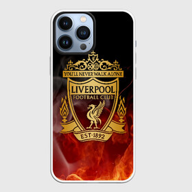 Чехол для iPhone 13 Pro Max с принтом LIVERPOOL | ЛИВЕРПУЛЬ в Новосибирске,  |  | Тематика изображения на принте: lfc | liverpool | sport | ynwa | ливерпуль | лфк | спорт