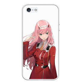 Чехол для iPhone 5/5S матовый с принтом Darling In The Franxx в Новосибирске, Силикон | Область печати: задняя сторона чехла, без боковых панелей | 02 | anime | darling in the franxx | hiro | manga | zero two | аниме | ахегао | любимый во франксе | манга | милый во франксе | ноль два | хиро