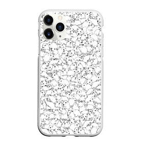 Чехол для iPhone 11 Pro матовый с принтом Белые мыши в Новосибирске, Силикон |  | белый | грызуны | крыса | мышка | мышь | петтерн | стая | толпа