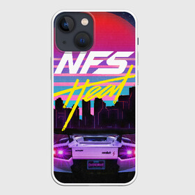 Чехол для iPhone 13 mini с принтом Need For Speed Heat в Новосибирске,  |  | need for speed | need for speed heat | nfs | nfs heat | outrun | retrowave | synth | synthwave