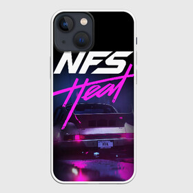 Чехол для iPhone 13 mini с принтом Need For Speed Heat в Новосибирске,  |  | need for speed | need for speed heat | nfs | nfs heat | outrun | retrowave | synth | synthwave