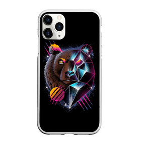 Чехол для iPhone 11 Pro Max матовый с принтом RETRO CYBER BEAR в Новосибирске, Силикон |  | hotline miami | neon | outrun | outrun electro | retro | retrowave | synth | synthwave | неон | ретро | хотлайн майами