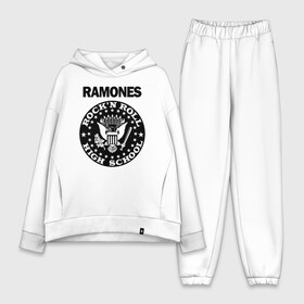 Женский костюм хлопок Oversize с принтом Ramones в Новосибирске,  |  | ramone | ramones | группа | джонни | джоуи | ди ди томми | марки | панк | поп | раманес | раманэс | рамон | рамонес | рамонэс | рамоун | рамоунз | рамоунс | рок | хард | хардрок