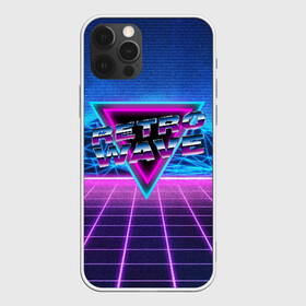 Чехол для iPhone 12 Pro с принтом SYNTHWAVE / RETROWAVE в Новосибирске, силикон | область печати: задняя сторона чехла, без боковых панелей | Тематика изображения на принте: hotline miami | neon | new retro wave | outrun | outrun electro | retro | retrowave | synth | synthwave | неон | ретро | хотлайн майами