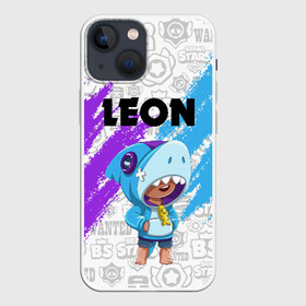 Чехол для iPhone 13 mini с принтом BRAWL STARS LEON SHARK в Новосибирске,  |  | android | brawl stars | colt | crow | games | leon | penny | poco. | shelly | spike | wanted | брав | бравл старс | звезды | игры | мобильные игры | старс