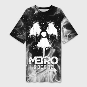 Платье-футболка 3D с принтом METRO EXODUS в Новосибирске,  |  | exodus | horror | metro 2033 | metro exodus | sparta | survival | артём | игры | исход | метро | метро 2035 | спарта | спартанцы