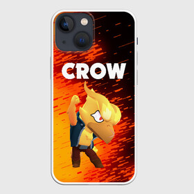Чехол для iPhone 13 mini с принтом BRAWL STARS CROW PHOENIX в Новосибирске,  |  | android | brawl stars | colt | crow | games | leon | penny | poco. | shelly | spike | wanted | брав | бравл старс | звезды | игры | мобильные игры | старс