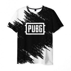 Мужская футболка 3D с принтом PUBG в Новосибирске, 100% полиэфир | прямой крой, круглый вырез горловины, длина до линии бедер | battle royal | playerunknowns battlegrounds | pubg | пабг | пубг