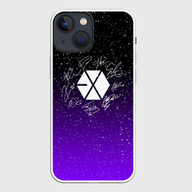 Чехол для iPhone 13 mini с принтом EXO BAND АВТОГРАФЫ в Новосибирске,  |  | d.o. | exo | exo band | exo k | exo m | пэкхён | чен | эхо