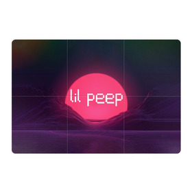 Магнитный плакат 3Х2 с принтом lil peep(Logo) в Новосибирске, Полимерный материал с магнитным слоем | 6 деталей размером 9*9 см | cry baby | lil peep | logo | rap | заход солнца | знаменитости. эмо | известный исполнитель | неон | пип | редактируемое лого | реп | розоватый оттенок | рок | рэп | яркий фон