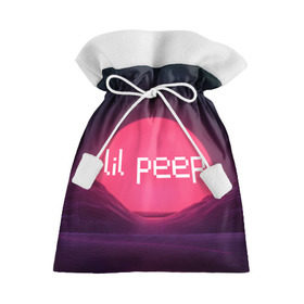 Подарочный 3D мешок с принтом lil peep(Logo) в Новосибирске, 100% полиэстер | Размер: 29*39 см | cry baby | lil peep | logo | rap | заход солнца | знаменитости. эмо | известный исполнитель | неон | пип | редактируемое лого | реп | розоватый оттенок | рок | рэп | яркий фон