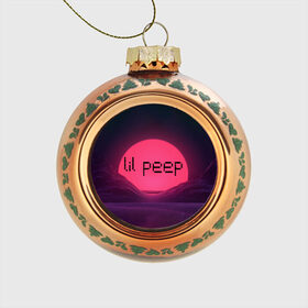 Стеклянный ёлочный шар с принтом lil peep(Black Logo) в Новосибирске, Стекло | Диаметр: 80 мм | cry baby | lil peep | logo | rap | заход солнца | знаменитости. эмо | известный исполнитель | неон | пип | редактируемое лого | реп | розоватый оттенок | рок | рэп | яркий фон