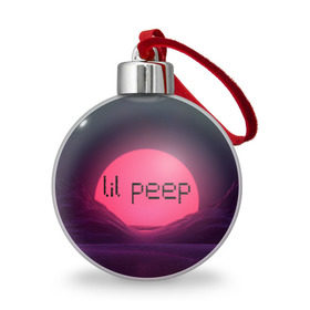Ёлочный шар с принтом lil peep(Black Logo) в Новосибирске, Пластик | Диаметр: 77 мм | cry baby | lil peep | logo | rap | заход солнца | знаменитости. эмо | известный исполнитель | неон | пип | редактируемое лого | реп | розоватый оттенок | рок | рэп | яркий фон