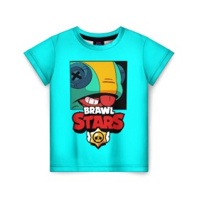 Детская футболка 3D с принтом Brawl Stars в Новосибирске, 100% гипоаллергенный полиэфир | прямой крой, круглый вырез горловины, длина до линии бедер, чуть спущенное плечо, ткань немного тянется | brawl | brawl stars | crow | leon | stars | бравл | бравл старс | браво старс | игра | компьютерная | кров | леон | онлайн | старс