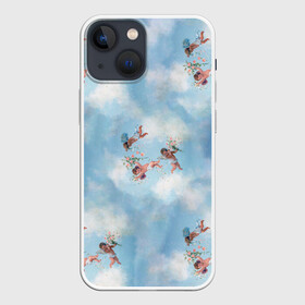 Чехол для iPhone 13 mini с принтом Renaissance Angels в Новосибирске,  |  | angel | angels | art | cherub | children | cupid | flowers | fresco | painting | renaissance | sistine | ангел | возрождение | живопись | искусство | купидон | ребенок | ренессанс | фреска | цветы