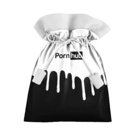 Подарочный 3D мешок с принтом PornHub в Новосибирске, 100% полиэстер | Размер: 29*39 см | Тематика изображения на принте: brazzers | pron | бразерс | браззерс | любовь | сайт | сэкс
